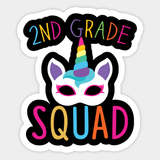 School 2nd Grade Squad Gift 2nd Grade School Gift Sticker